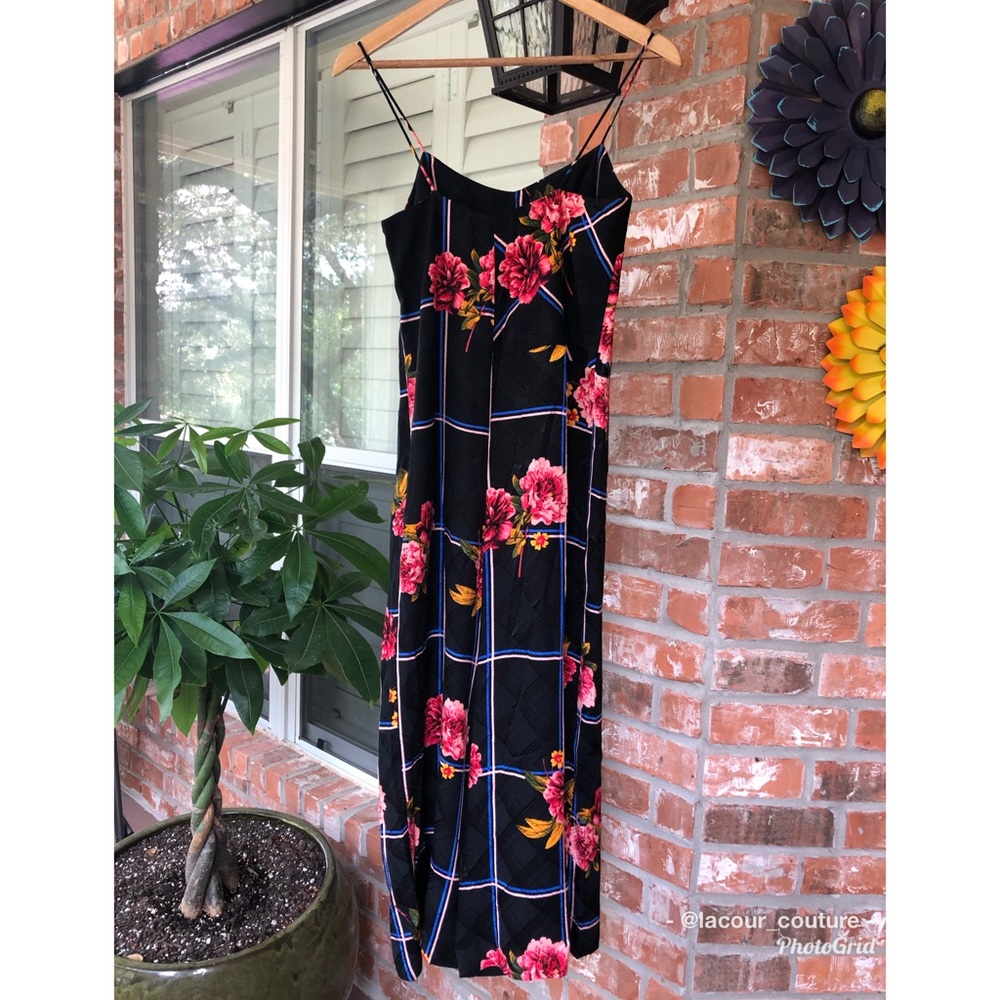 Topshop Check Floral Jumpsuit size 2 - Picture 6 of 12